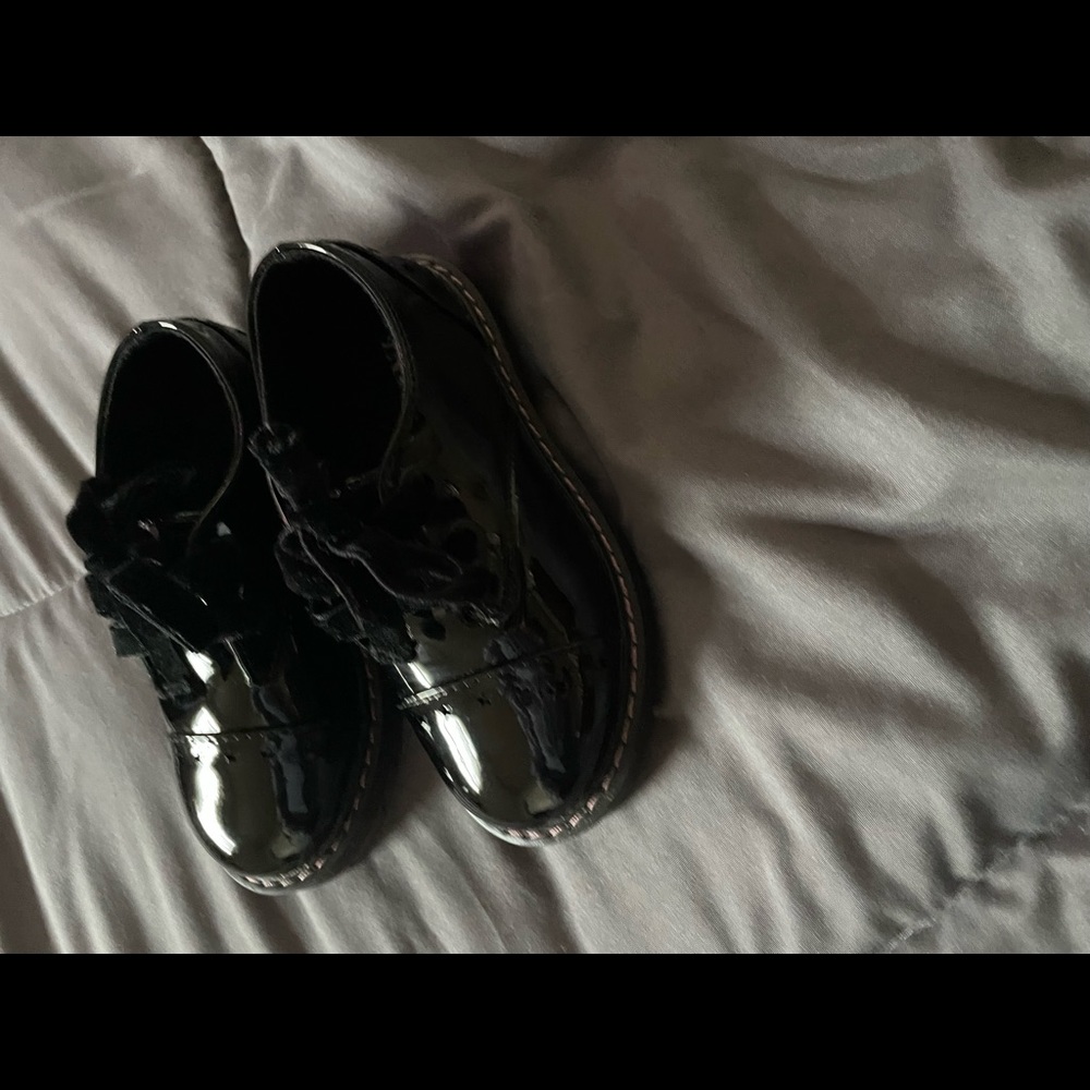 Black loafers for a little girl …. Toddler 23